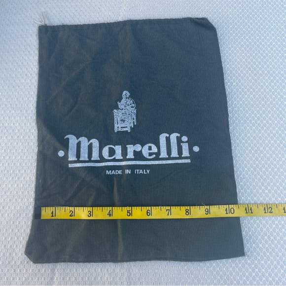 Marelli Empty Designer Dust Bag Dark Grey and White 10" x 13" - Picture 4 of 6